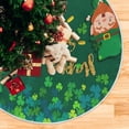 thumbnail image 5 of Coolnut St. Patrick's Day Tree Skirt Home Decoration Large Round Lucky Clover Christmas Tree Skirt for Holiday Party Home Christmas Day Ornaments36", 5 of 6