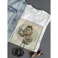 thumbnail image 3 of Famous Boxer Cartoon Style T-Shirt Women -Halit Kurtulmus Aytoslu Designs, Female Medium, 3 of 4