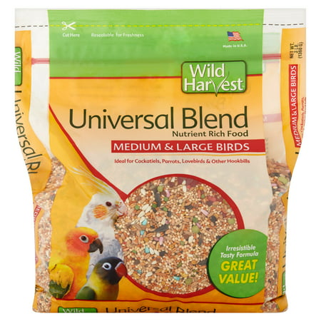 Wild Harvest Universal Blend Premium Medium & Large Bird Seed, 3 (Best Cockatiel Seed Mix)