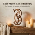 thumbnail image 5 of Decozen Wooden FISH Sculpture – Gifts for Mom or Dad on Mother’s Day, Father’s Day, or Birthday – Handmade Acacia Wood Lucky Fish Decor for Home, Office, or Mantle Display, 5 of 8