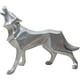 thumbnail image 1 of Escultura de lobo Adornos Escultura Animal geométrico Resina Lobo Estatua Decoración Regalo para el hogar Oficina (Plata) JAMW Sencillez, 1 of 5