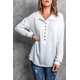 thumbnail image 2 of ABPHQTO Top de punto con cuello vuelto y botones en la parte delantera blanca para mujer, 2 of 5