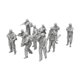 thumbnail image 1 of 10 figuras en miniatura de , escala 1/72, de resina, sin pintar, para juegos de hombres, dioramas, minifiguras para manualidades en miniatura., 1 of 8