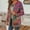 Red, variant on Winter Thermal Christmas Cardigan, Red Soft Pullover Cardigan, Women Vintage Ethnic Style Floral Print Long Sleeve Plus Size Cotton Jacket Coat, XL