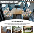 thumbnail image 3 of Uorisanigo RV Dinette Cushions Covers- Stretch Sofa Furniture Cover - Washable Camper Cushion Slipcovers for RV Campers Car Bench (Tropical Leaf Pineapple Print), 3 of 7