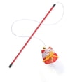 thumbnail image 4 of 2PCS Faux Feather Cat Wand Plastic Funny Cat Teaser Wand Kitten Interactive Toy, 4 of 10