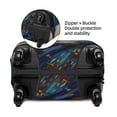 thumbnail image 4 of Lsque Vintage Starry Sky Puppy Printed Luggage Cover, Travel Luggage Protector,Scratch and Dirt Resistant, Fits 18-32 Inch Luggage - Small, 4 of 9