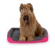 thumbnail image 1 of Cama para Perro PETS APPAREL HILLS Fucsia Gris Resistente y Confortable, 1 of 7