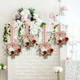 thumbnail image 6 of Guvpev 4 Pcs 9" Mini Valentine Wreath for Front Door Artificial Red Rose Faux Kitchen Cabinet Wreaths Small Valentine Decor for Front Door Farmhouse Porch Wall Window Decor(Red Rose Style), 6 of 13