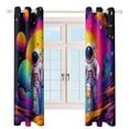 thumbnail image 4 of Space Astronauts Adventure Luxury Window Curtains Blinds for Living Room Kids Bedroom Bathroom Kicthen Door Home Decor 2 Panels, 4 of 6