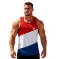thumbnail image 2 of Beach Tank Tops for Men Coconut Tree Graphic Hawaii Tropical Vacation Casual Crewneck Sleeveless Shirt, 2 of 5