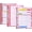 Pink, variant on 3 Pack A5 Planner Refill 82 Sheet Colored Monthly Weekly Planner Refill Paper 6 Hole Budget Sheets Expense Tracker Inserts for A5 Binder Cover Bill Saving Organizer, Colorful