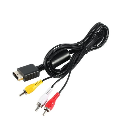 HERCHR New Replacement Gaming Console Spare Parts Audio & Video Cable Cord AV Wires For PS2 PS3, Console Spare Part, Console