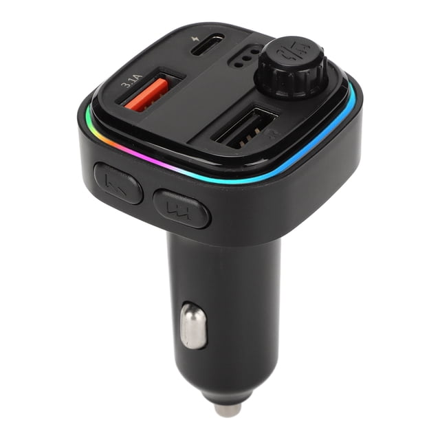Adaptador de cargador de coche Transmisión estable Transmisor FM QC3.0 Carga rápida USB PD 20W Transmisor FM para coche C26