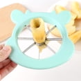 thumbnail image 2 of Extractor de corazón de fruta de acero inoxidable verde, duradero, esencial para la cocina para una segmentación sencilla, 2 of 2