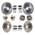 thumbnail image 1 of Transit Auto Front Rear Wheel Hub Bearings Assembly Disc Brake Rotors and Semi-Metallic Pads Kit (10Pc) for Car 2009-2013 Toyota Matrix S with FWD 2.4L - Left Right Side (Driver Passenger) KBB-106317, 1 of 10