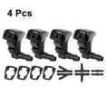 thumbnail image 4 of 4pcs Car Front Windshield Wiper Washer Nozzle Spray Jet Replacement for Cadillac CTS 2009-2015 25815793 Black, 4 of 6