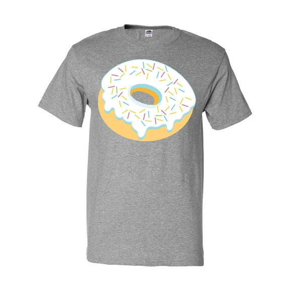 Inktastic White Donut with Sprinkles T-Shirt
