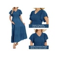 thumbnail image 7 of GXFC Women Maternity Dress Summer Short Sleeve Swing Dress A-line Maxi Dress for Pregnancy, 7 of 7