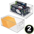 thumbnail image 2 of Contenedor organizador de almacenamiento mDesign, plástico profundo, paquete de 2, 2 of 9