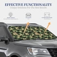 thumbnail image 4 of Balery 2 Piece Camouflage Dinosaur Car Windshield Sun Shade|Foldable Front Windshield Shade for Car Front Window for Most Sedans SUV Truck-Large, 4 of 7