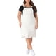thumbnail image 1 of Vestidos de tirantes ajustables sin mangas para mujeres de tallas grandes Agnes Orinda, con dobladillo irregular, vestido de mezclilla 3X blanco para Pascua, 1 of 6