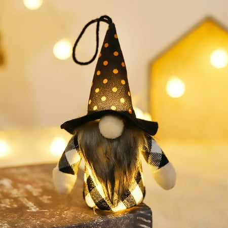

Gerich Faceless Gnome Doll with Lights Hanging Pendant Tree Cute Decor