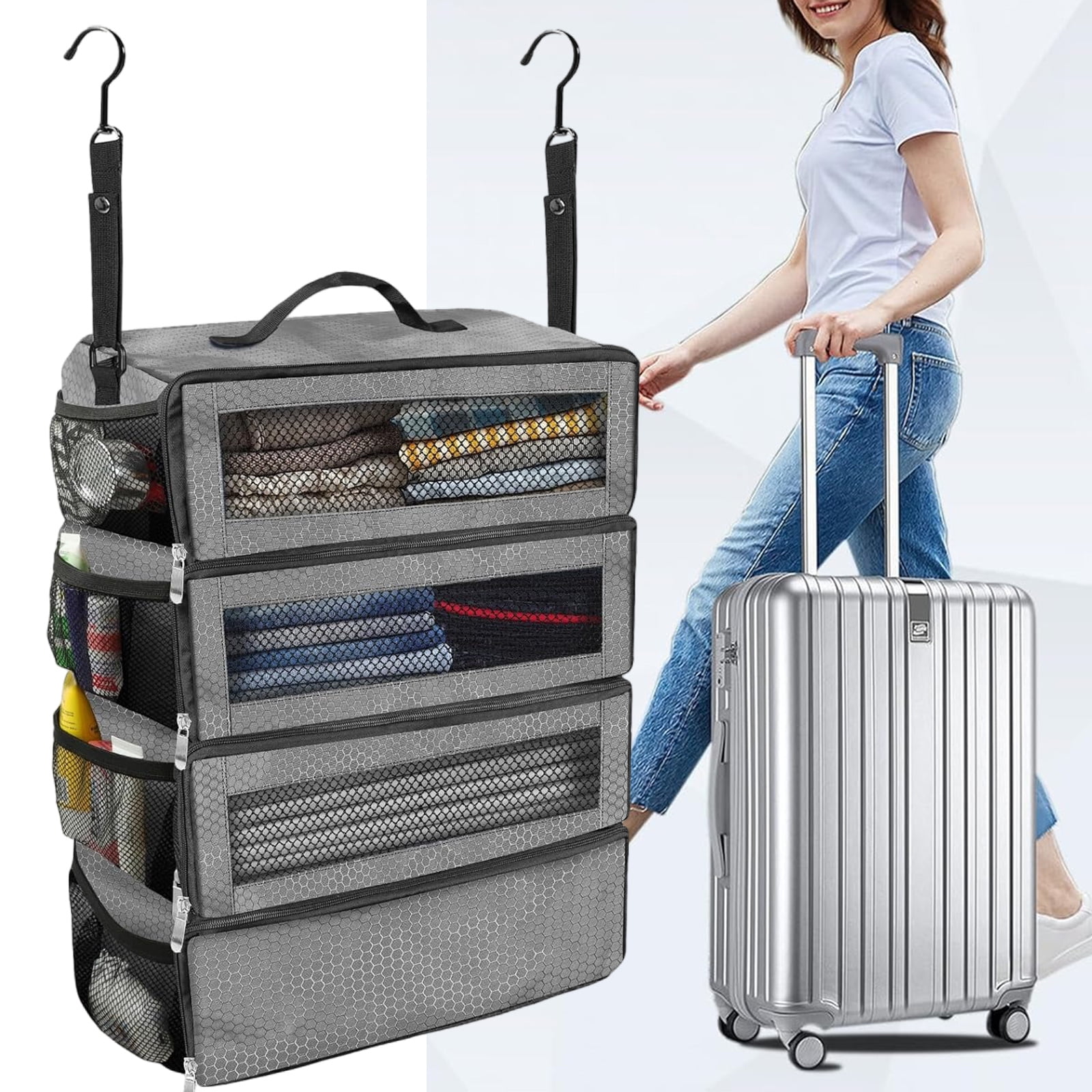 Multifunctional Foldable Garment Organizers Practical Travel Clothes Storage Bag With Ample Space For Short Term Trips