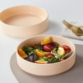 thumbnail image 3 of Stone + Lain Stella Porcelain Collection Dish Set, 6 Pasta Bowls Service for 6, Pastel Orange, 3 of 5