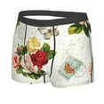 thumbnail image 2 of Fotbe Vintage Bike Flower Butterfly Men’s Total Support Pouch Boxer Briefs, X-Temp Cooling, Moisture-Wicking Underwear, Regular, Long-leg and Trunk-X-Large, 2 of 9