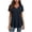 Navy, variant on Feancey V Neck Tunic Tops for Women Dressy Casual Blouse Solid Color Short Sleeve Summer Tees Lightweight Breathable Gym Workout T-Shirts White S