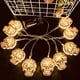 thumbnail image 5 of Cadena de luces de calavera de Halloween, decoración de horror luminosa, colgante, 5 of 9