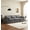 Gray, variant on 114" Modular Deep Seat Sofa, Plush Towel Fabric, Full Foam Compressed Sofa with Movable Back Cushions, No Assembly 3-Package Couch