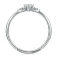 thumbnail image 4 of Birthstone Oval Ring with Shoulder Accents - Diamond/White Topaz (April), 4 of 5