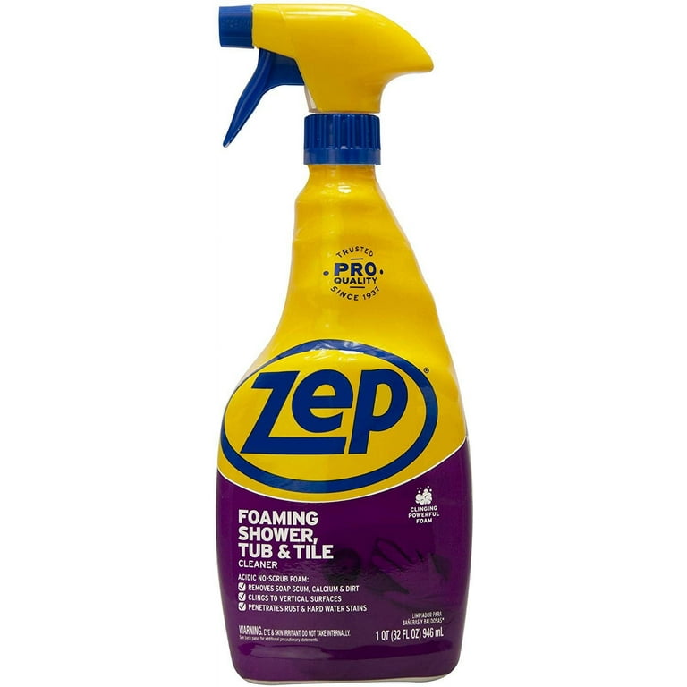 Zep Foaming Shower Tub and Tile Cleaner 32 ounce ZUPFTT32 Pack of