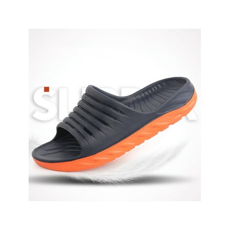 

Crocowalk Men Shower Shoes Arch Support Recovery Slide Sandals Anti Slip Sport Slippers