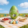 thumbnail image 7 of CREATITOY Easter Inflatable PVC Egg Outdoor Yard Garden Decor Blow-Up Egg Toy for Holiday Party, 7 of 7