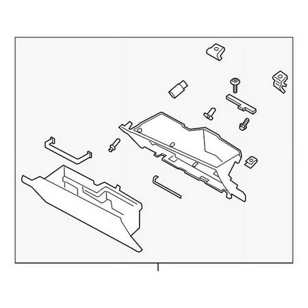 Genuine OE Ford Glove Box Assembly - JL7Z-78060T10-AA Fits select: 2018-2021 LINCOLN NAVIGATOR