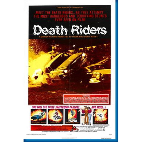 Deathriders Movie Poster Reprint 27inx40in for any room 27x40 Multi-Color Square Adults Poster Time