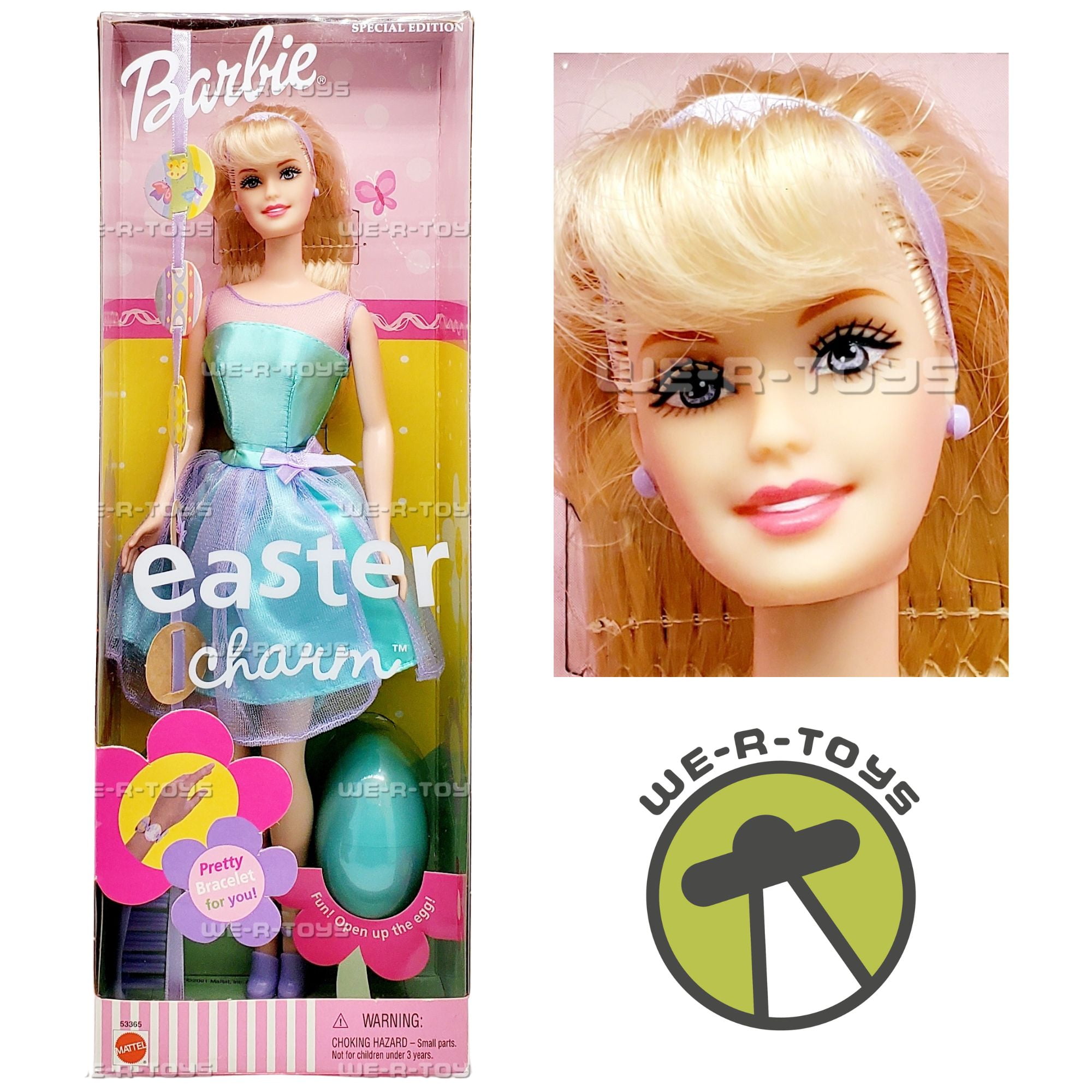 Barbie Easter Sweetie Doll with Stickers 2009 Mattel R6591