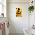 thumbnail image 3 of ZHONGYUTONG Black Women Bathroom Canvas Wall Art African American Bathroom Picture Prints Black Girl Reading Poster Minimalist Paintings Wall Decor for Toilet Restroom (28.00" x 42.00"), 3 of 5