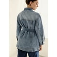 thumbnail image 2 of ellos Plus Size Belted Denim Jacket, 2 of 3