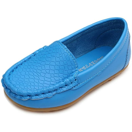 

Toddler Little Kid Boys Girls Soft Slip On Loafers Dress Flat Shoes