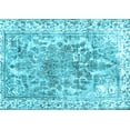 thumbnail image 1 of Ahgly Company Indoor Rectangle Abstract Light Blue Contemporary Area Rugs, 6' x 9', 1 of 4