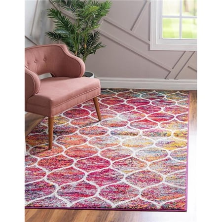 Unique Loom 3151686 10 x 13 ft. Rounded Trellis Frieze Rectangular Rug ...
