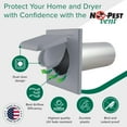 NOPEST VENT, Exclusive Dual Door Dryer Vent Cover 4 inch, Made in USA