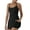 Black, variant on Womens Crosses Strap A Line Slim Yoga Dress Elastic Waist Design For Workouts