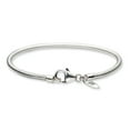 thumbnail image 2 of The Black Bow Sterling Silver 3mm Snake Chain Starter Bracelet or Anklet, 11 Inch, 2 of 6