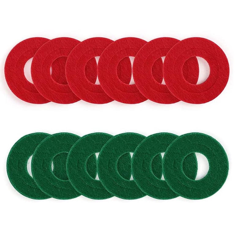 40-Piece Car Battery Terminal Protector Kit - Anti-Corrosion Felt Washers In Red & Green For Easy Battery Maintenance