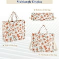 thumbnail image 6 of FORMRS Womens Corduroy Tote Bag Crossbody Shoulder Handbag with Pocket, Small Floral Blooms, 6 of 7